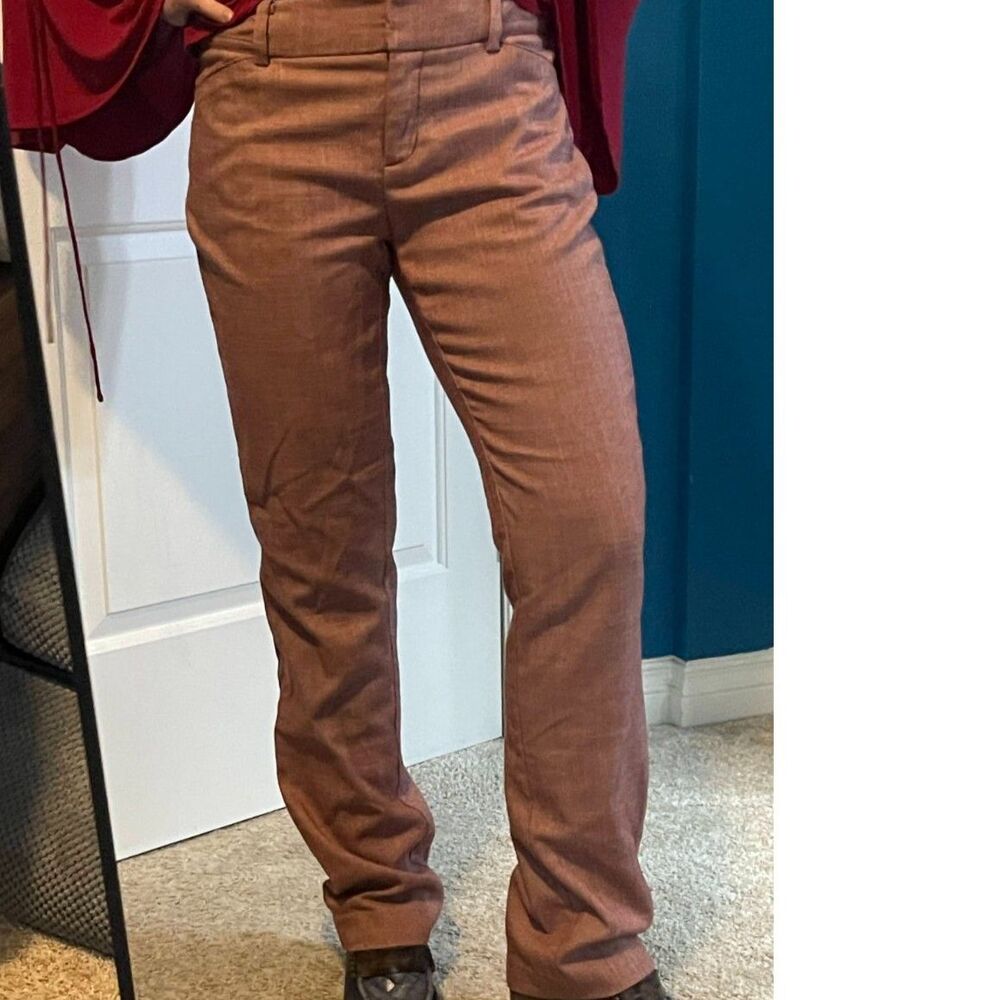 NY & Co 7th Avenue - Barely Bootcut Pants Sz 4  - Red and White